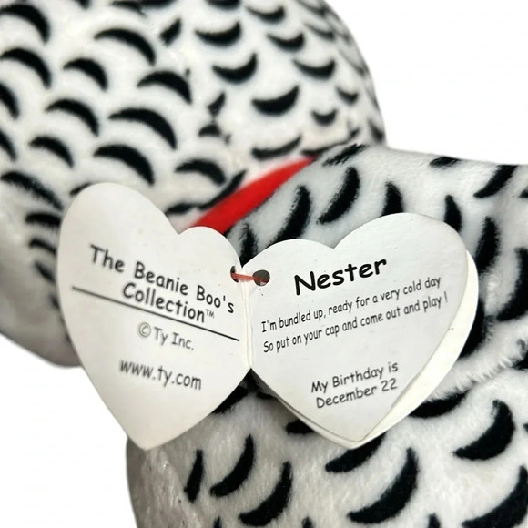 NWT Nester, TY, Beanie Boos ,Christmas 2018., height 10” , width 5”, shimmer.EC - Picture 7 of 14
